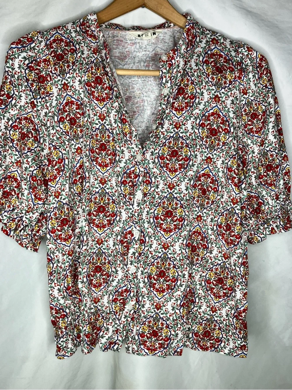 Boden floral puff sleeve top 10